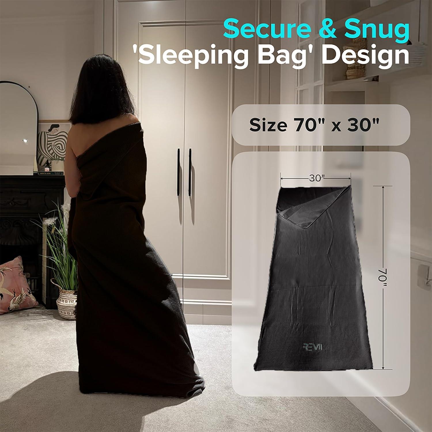 Toallas de Sauna REVIIV - Paquete de 2 Algodón Waffle 177.8x76.2cm