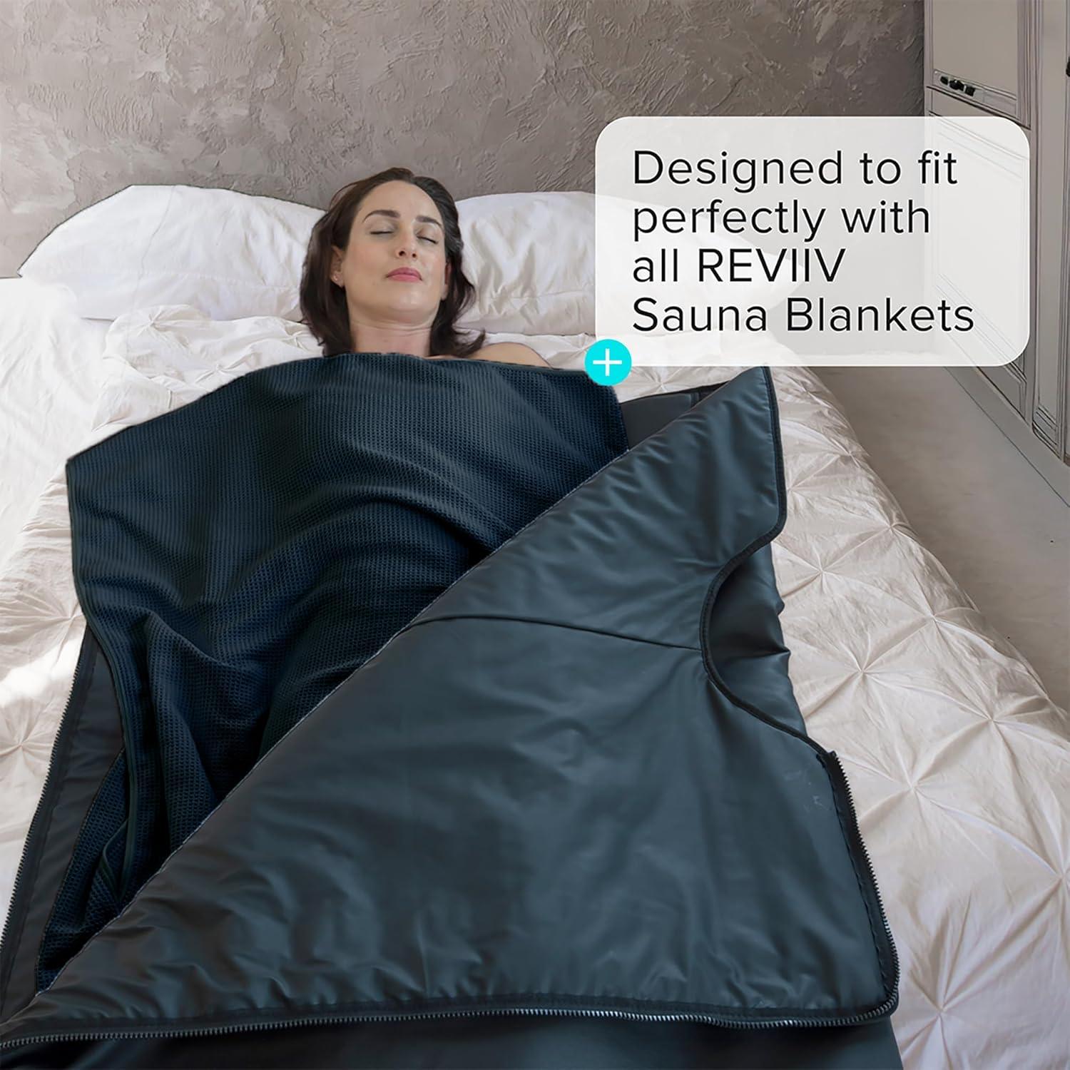 Toallas de Sauna REVIIV - Paquete de 2 Algodón Waffle 177.8x76.2cm