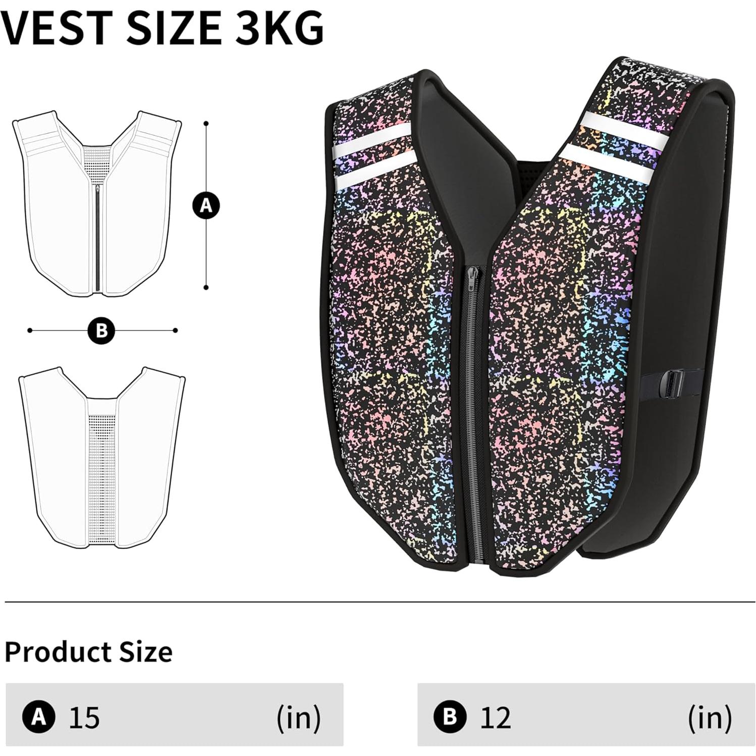 Chaleco con peso PROIRON 2.95kg 4.99kg 7.94kg 9.98kg