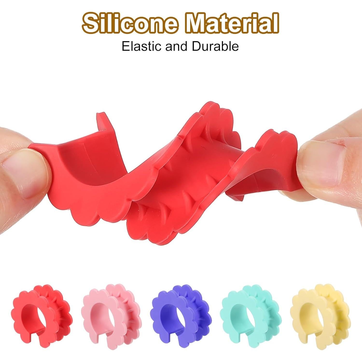 Ganchos Antiviento de Silicona uxcell - 8 Pcs Verde