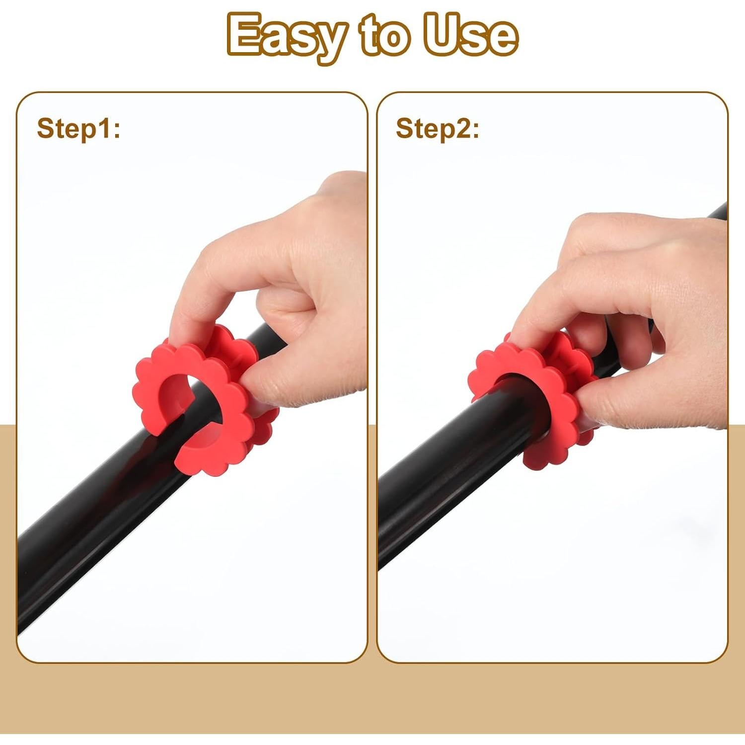 Ganchos Antiviento de Silicona uxcell - 8 Pcs Verde