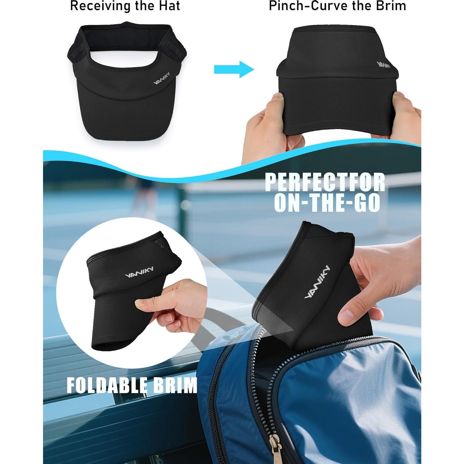 Gorra Deportiva Plegable YANIKY UPF 50+ para Correr y Golf