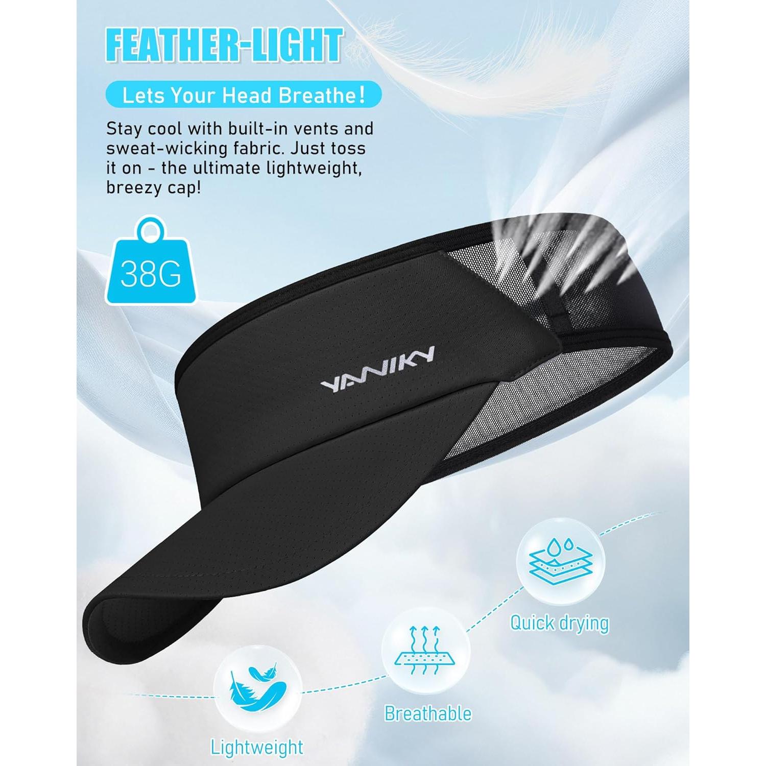 Gorra Deportiva Plegable YANIKY UPF 50+ para Correr y Golf