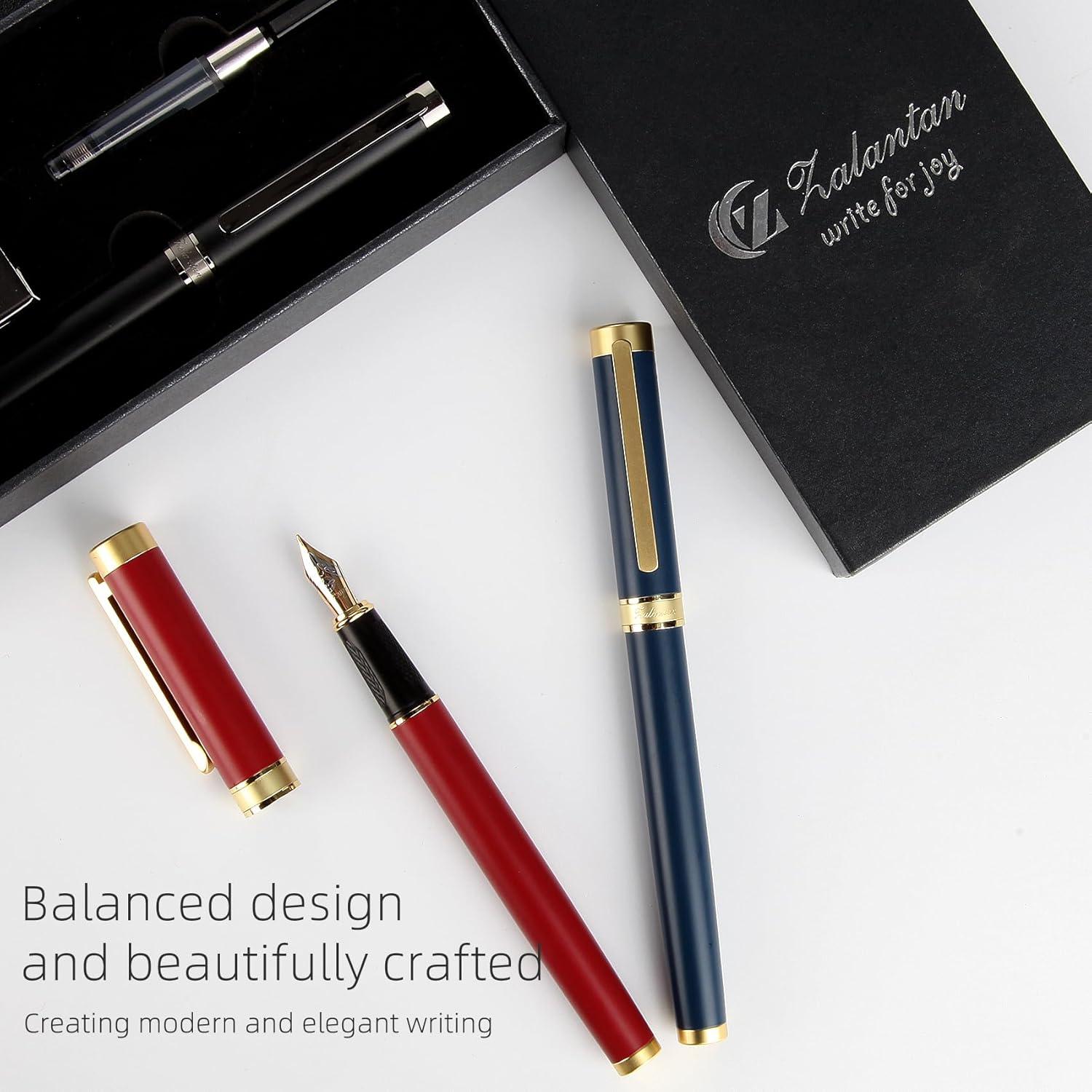 Bolígrafo Fuente Zalantan de Cobre Puro con Estuche y Cartuchos