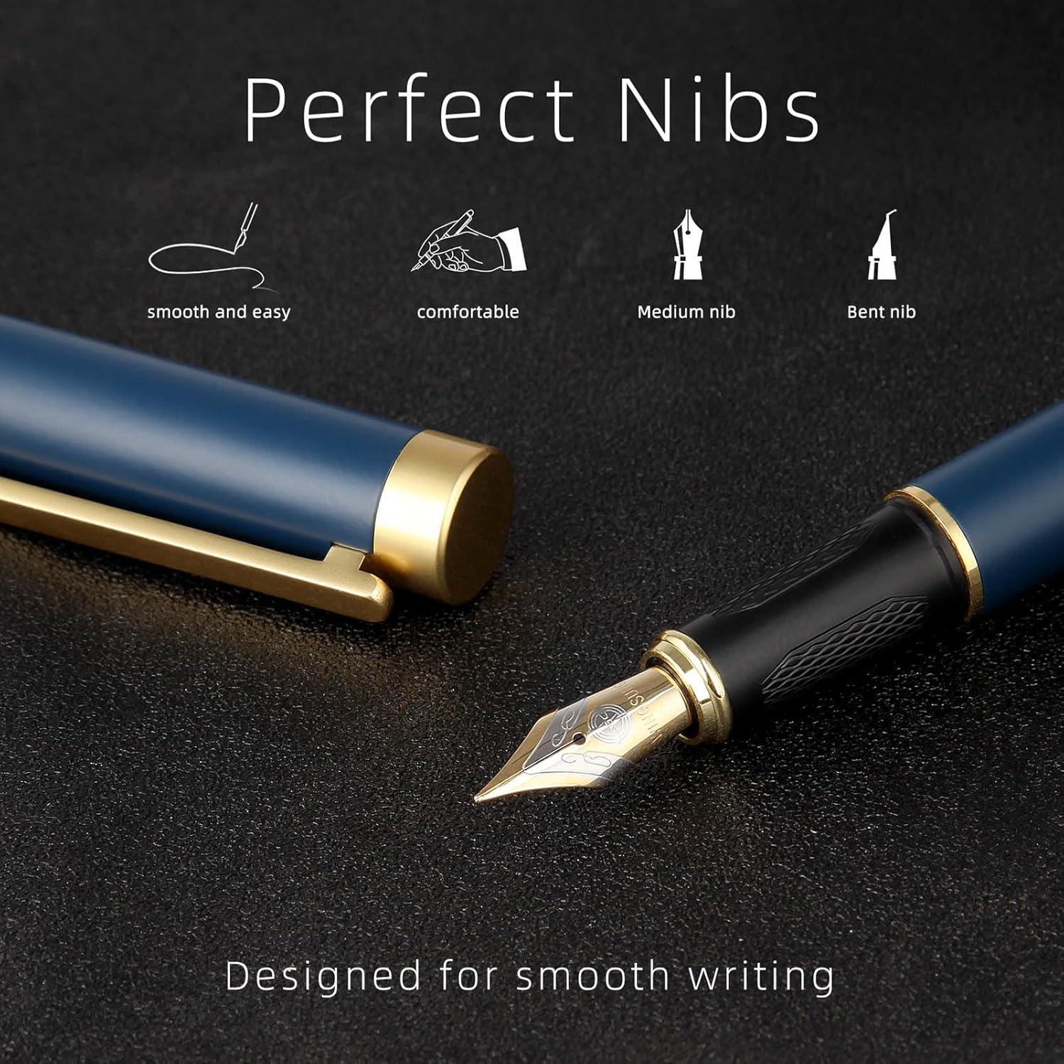 Bolígrafo Fuente Zalantan de Cobre Puro con Estuche y Cartuchos