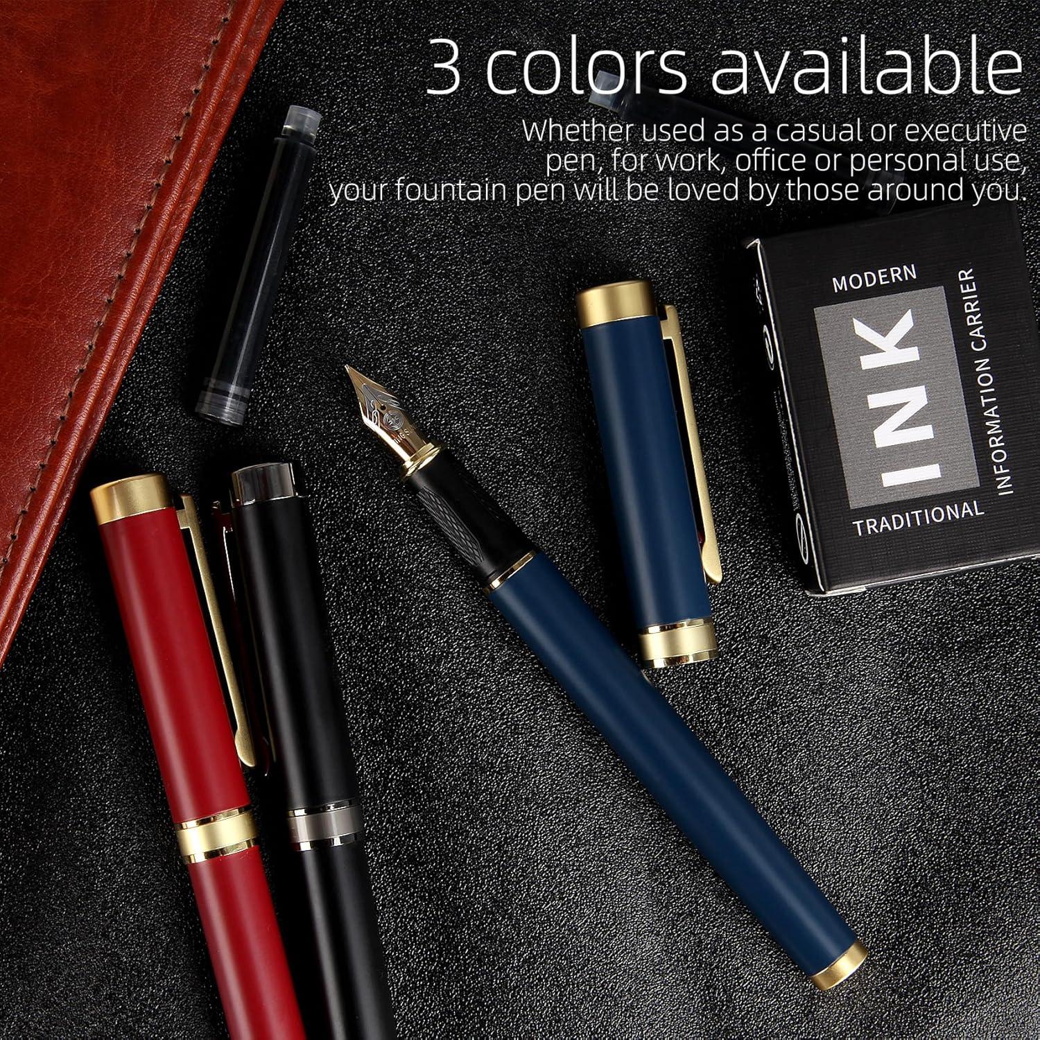 Bolígrafo Fuente Zalantan de Cobre Puro con Estuche y Cartuchos