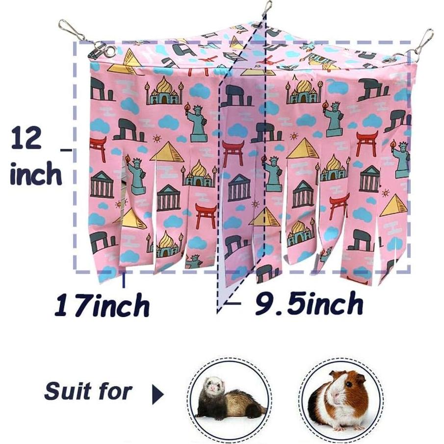 Escondite para Cobayas FULUE Rosa 29.72x29.72x17.78cm