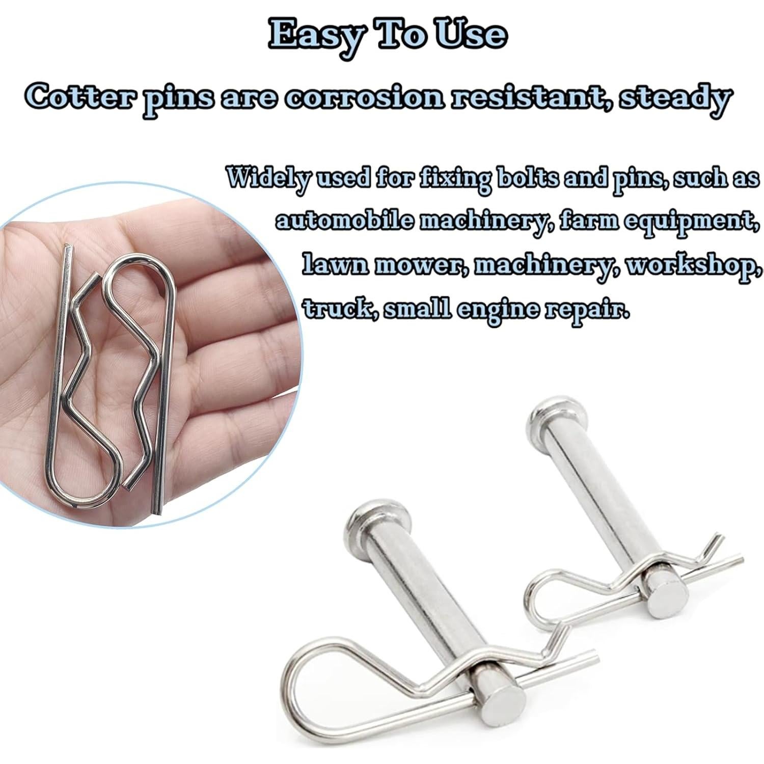 55 Pasadores de Cotter HIQTRADEBYJJ M1.2x21mm Resorte