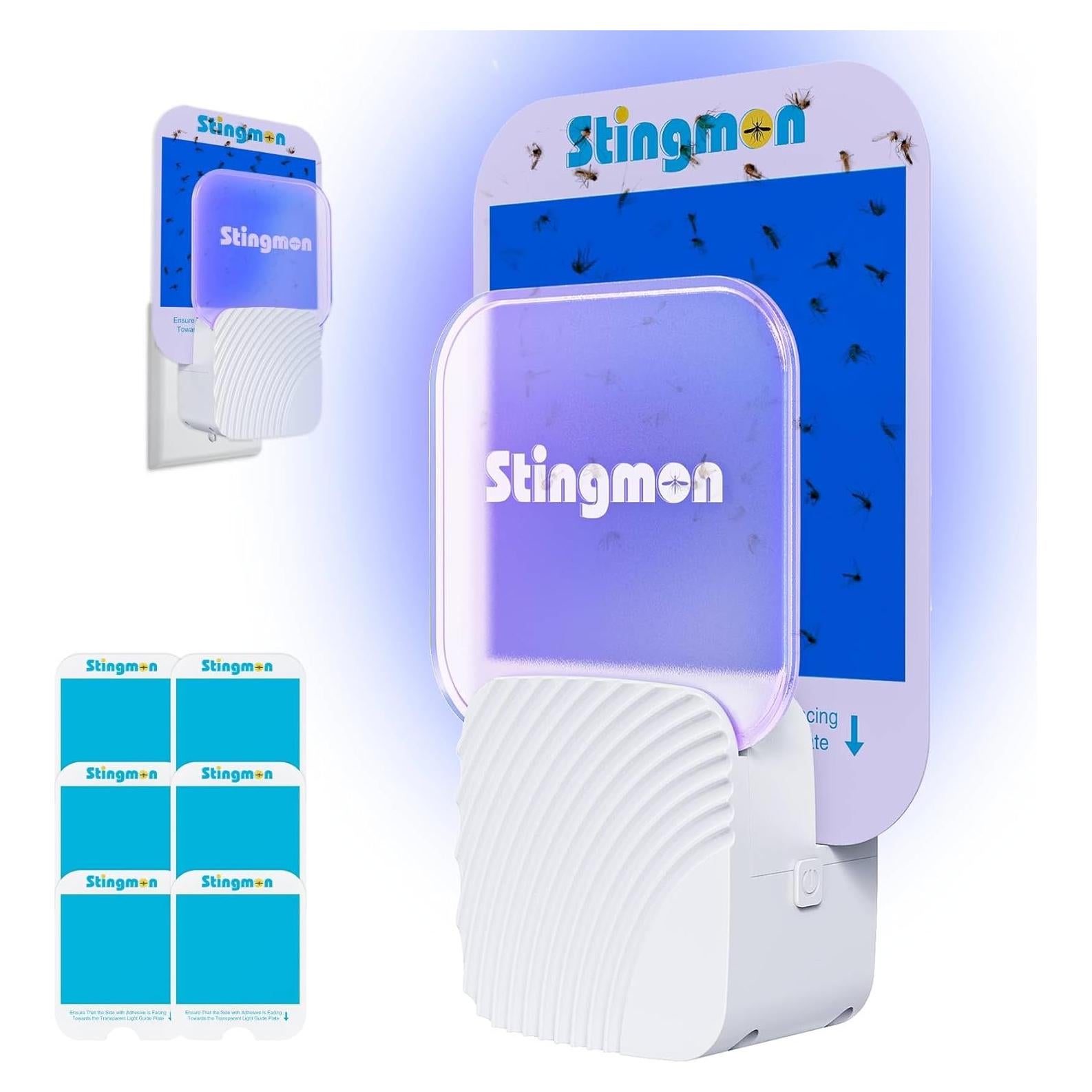 Trampa de Insectos Voladores Stingmon con Luz UV y 6 Recargas