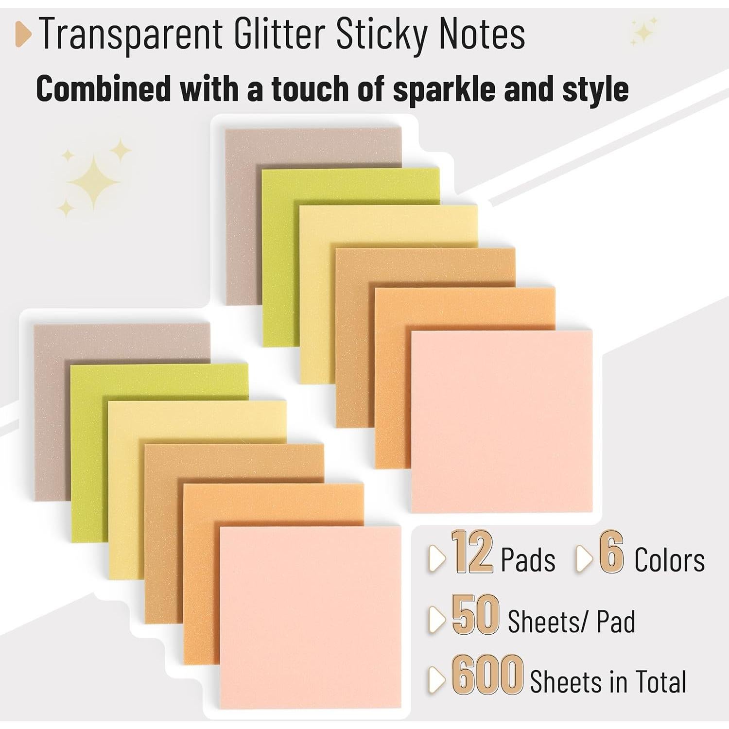 Notas Adhesivas Mr. Pen Boho 3x3" 12 Bloc 600 Hojas