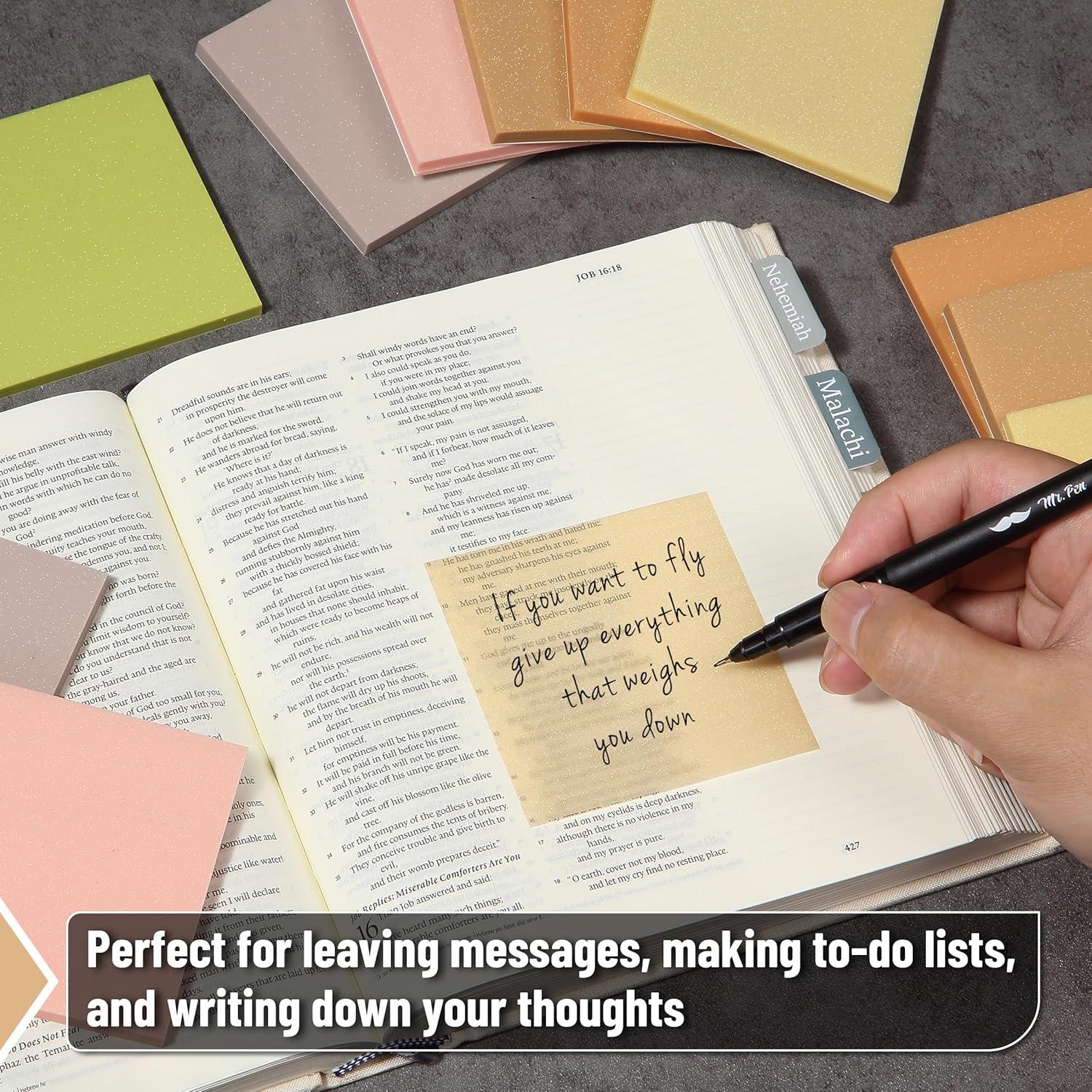 Notas Adhesivas Mr. Pen Boho 3x3" 12 Bloc 600 Hojas