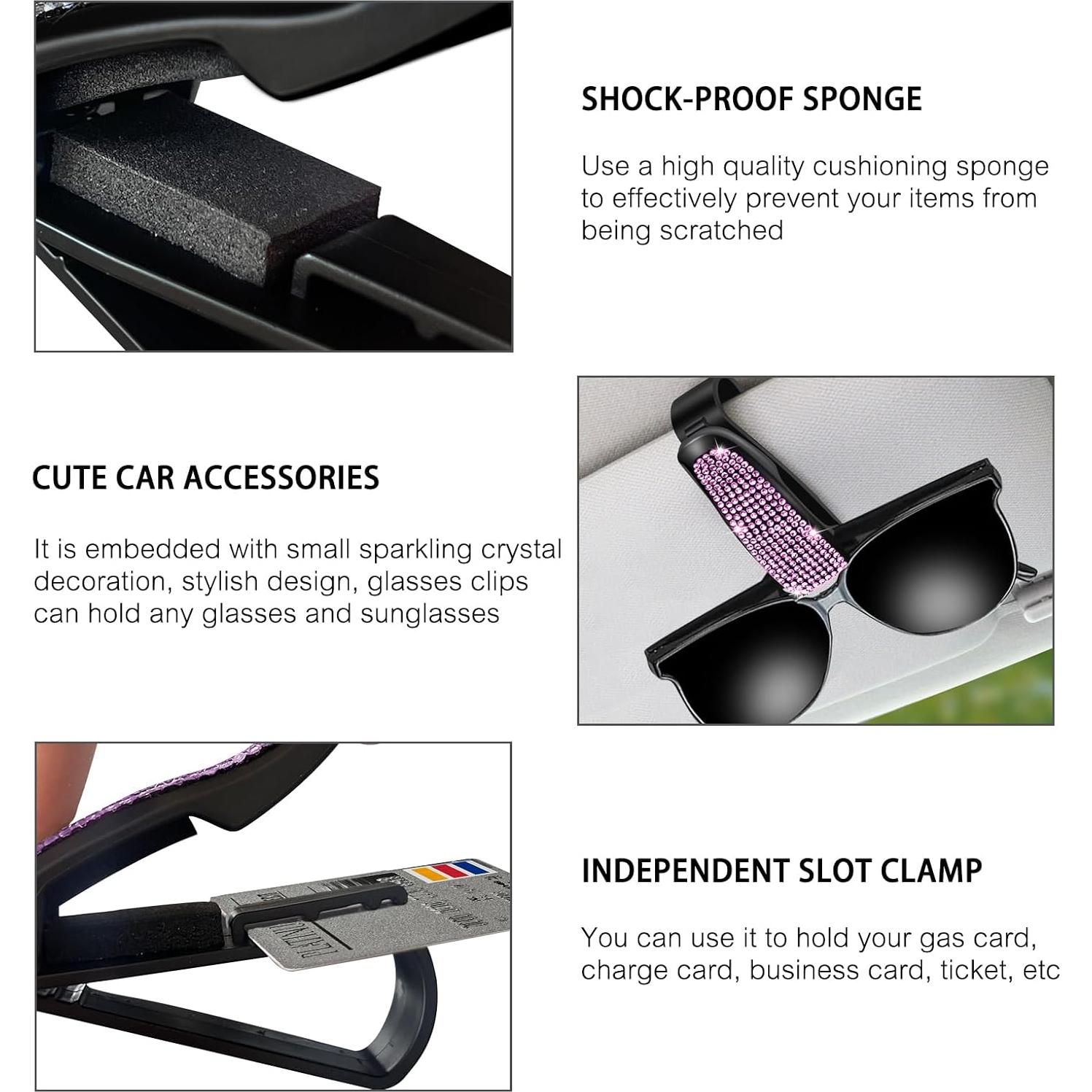 Soporte de Gafas de Sol NATUTENT NA5001 Rosa para Coche