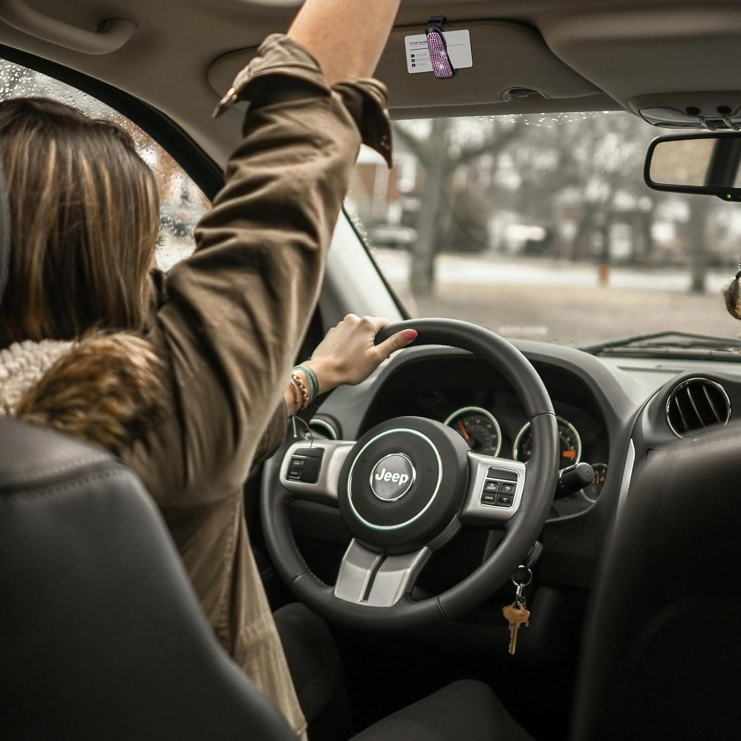 Soporte de Gafas de Sol NATUTENT NA5001 Rosa para Coche