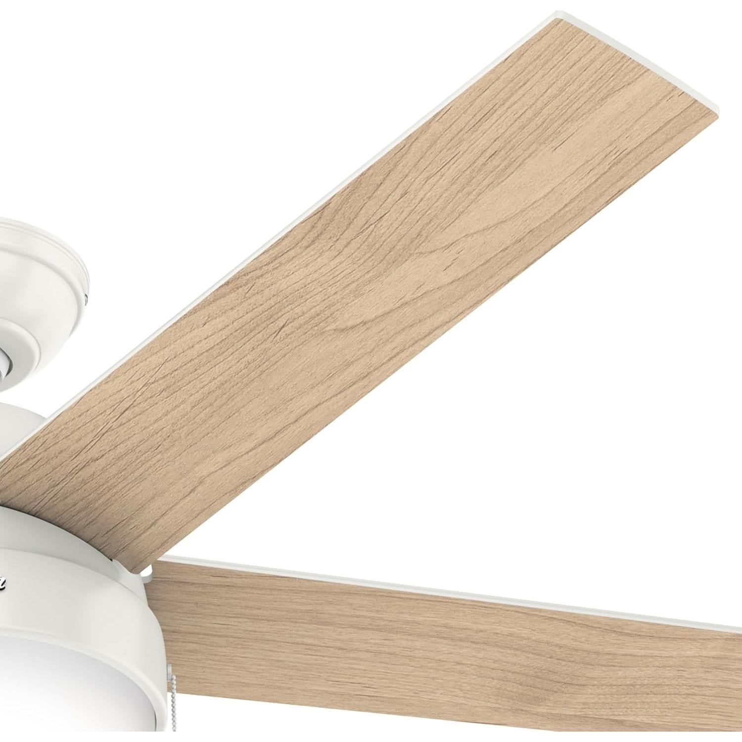Ventilador de Techo Hunter Anslee 52" Blanco LED Control Remoto