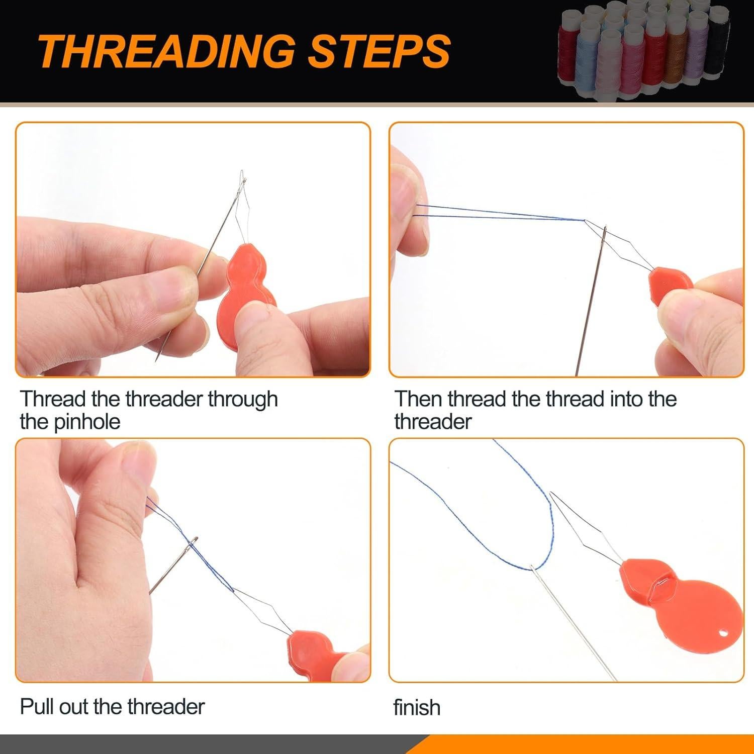 Kit de Costura Rustark 86 Piezas con Bolsa Portátil