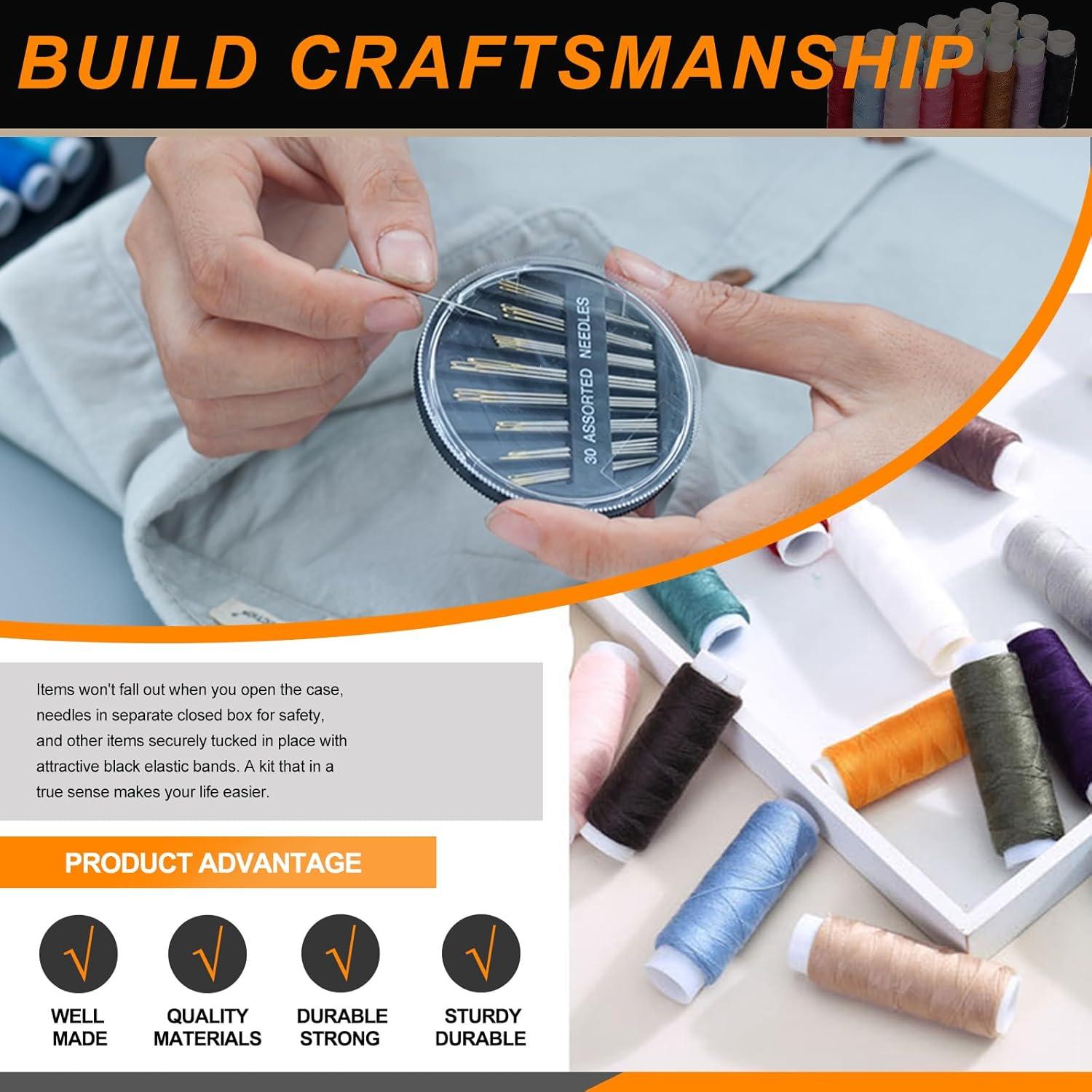 Kit de Costura Rustark 86 Piezas con Bolsa Portátil