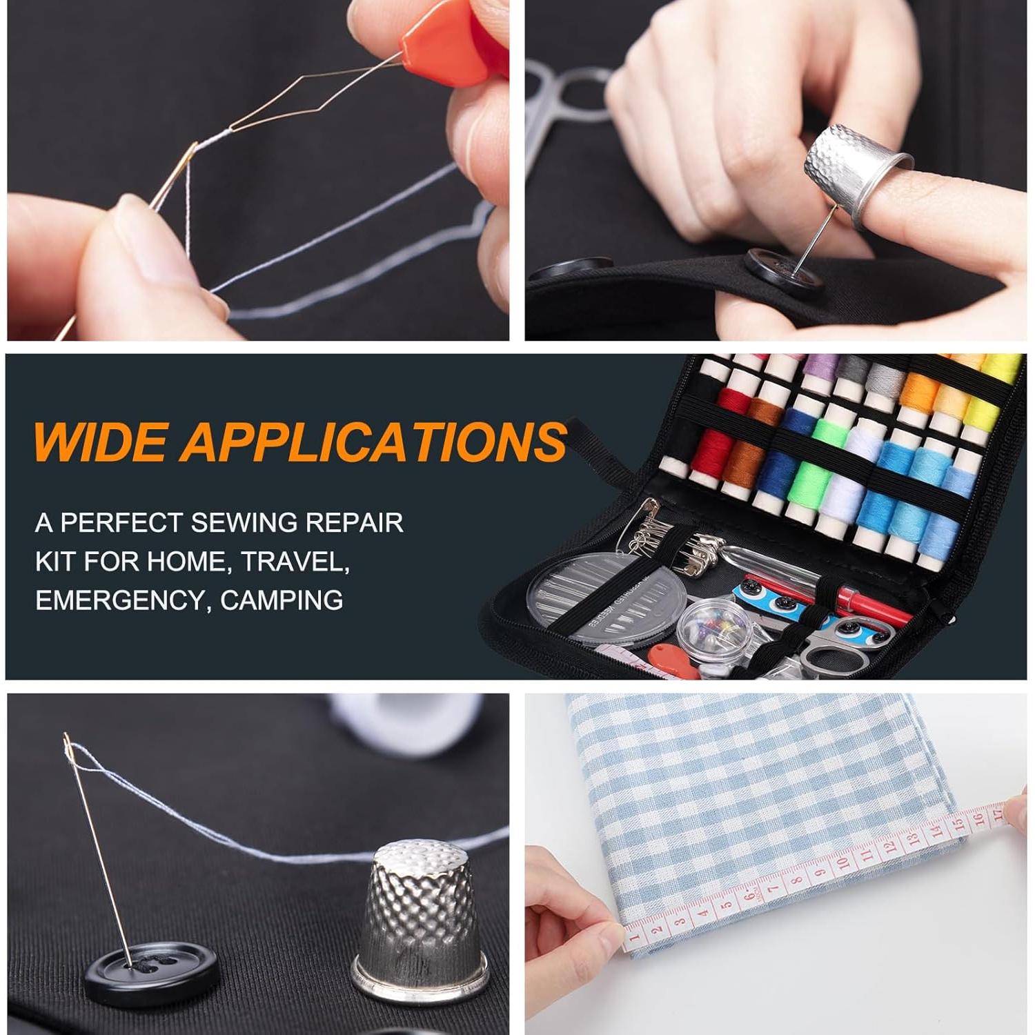 Kit de Costura Rustark 86 Piezas con Bolsa Portátil