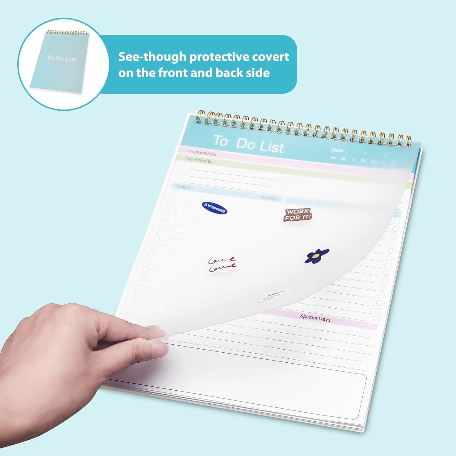 Bloc de Notas de Tareas GuanQiao 52 Hojas 21.6x26.7cm