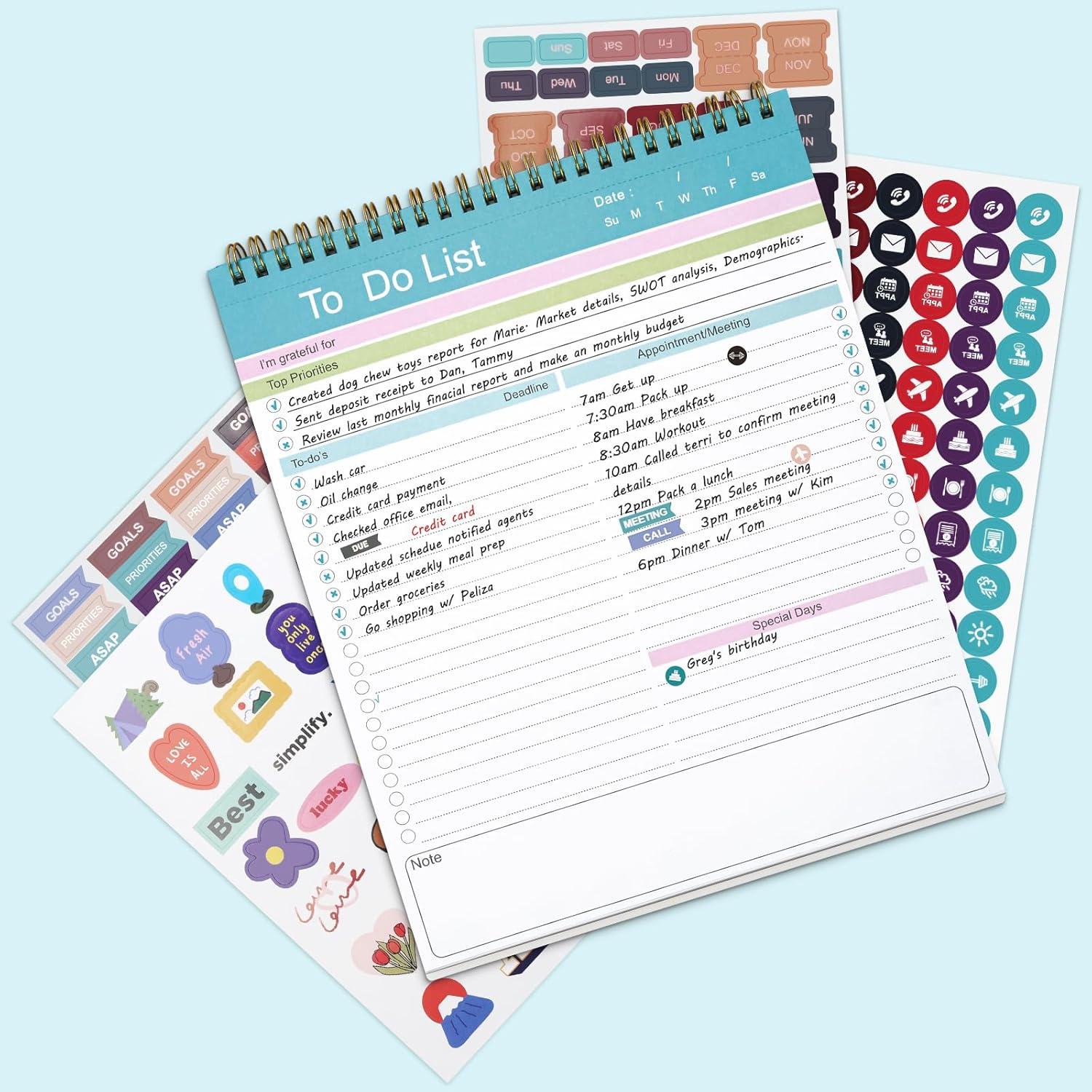 Bloc de Notas de Tareas GuanQiao 52 Hojas 21.6x26.7cm