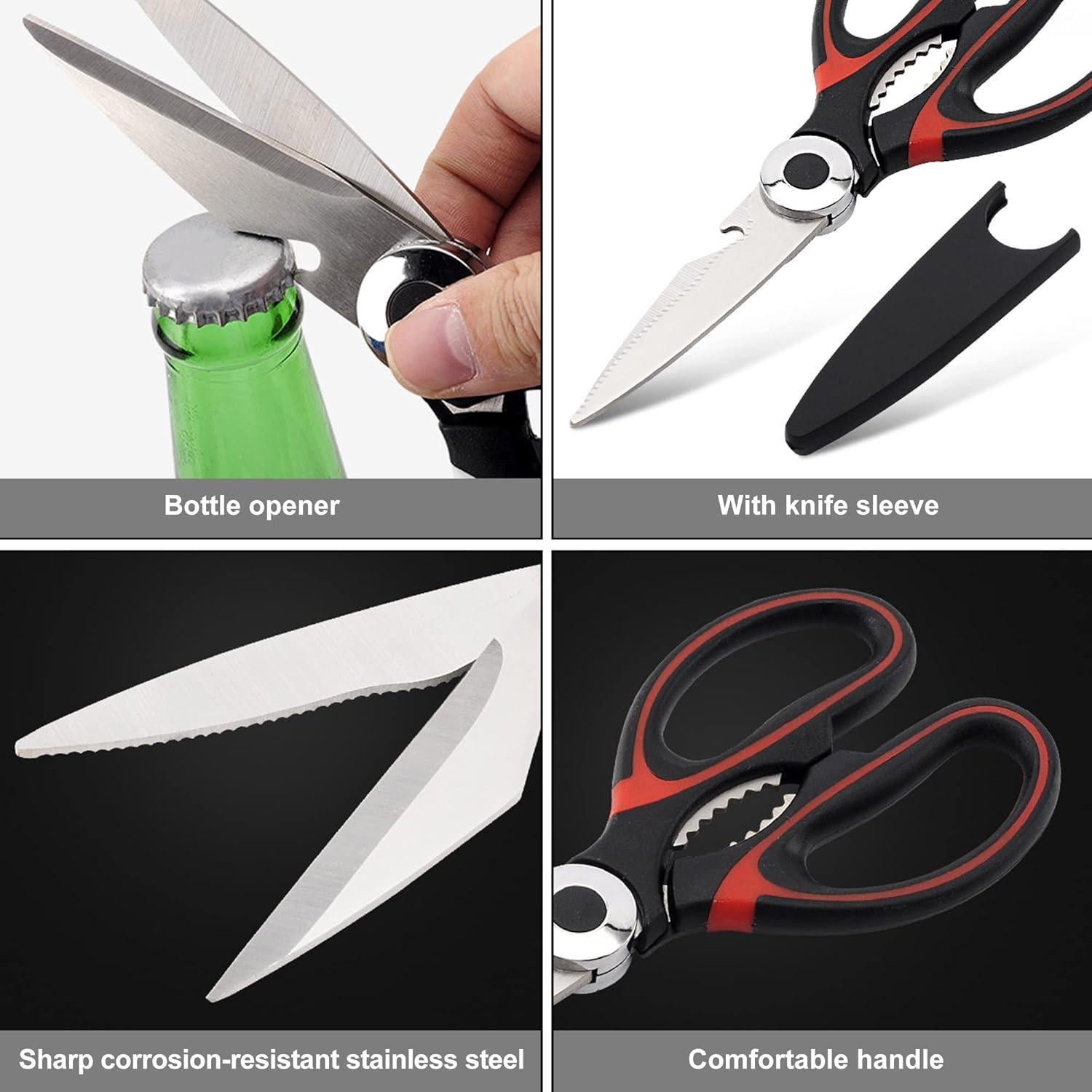 Tijeras de Cocina Genérico 21 cm Acero Inoxidable Multiusos