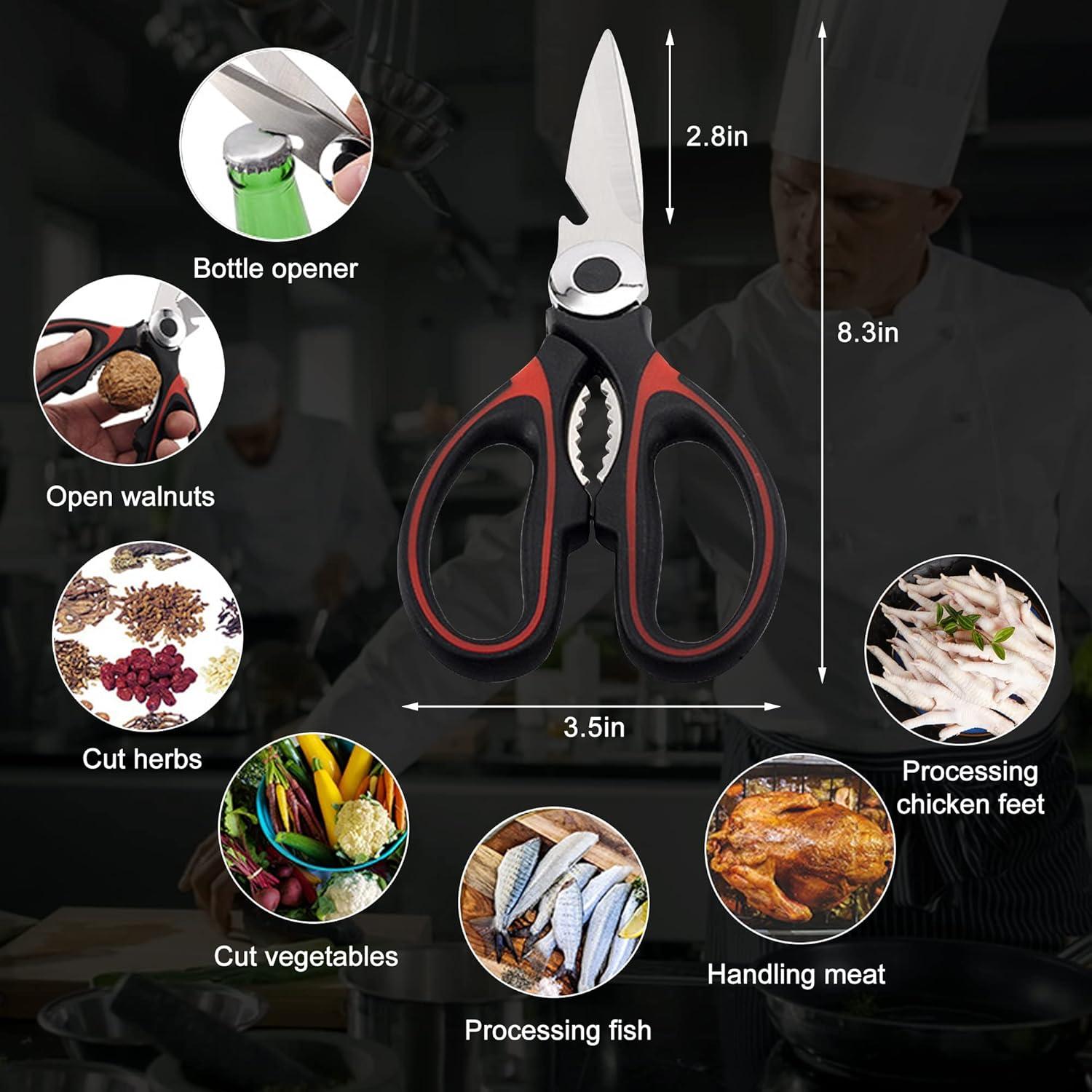 Tijeras de Cocina Genérico 21 cm Acero Inoxidable Multiusos