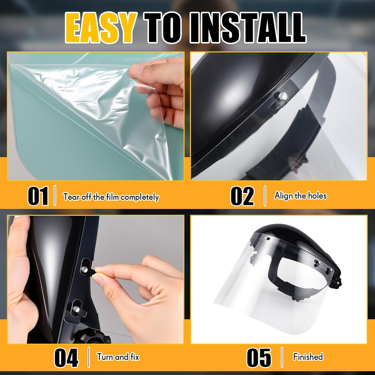 Escudos Faciales de Seguridad Kingdder 6 Pcs 42.9x30 cm PET