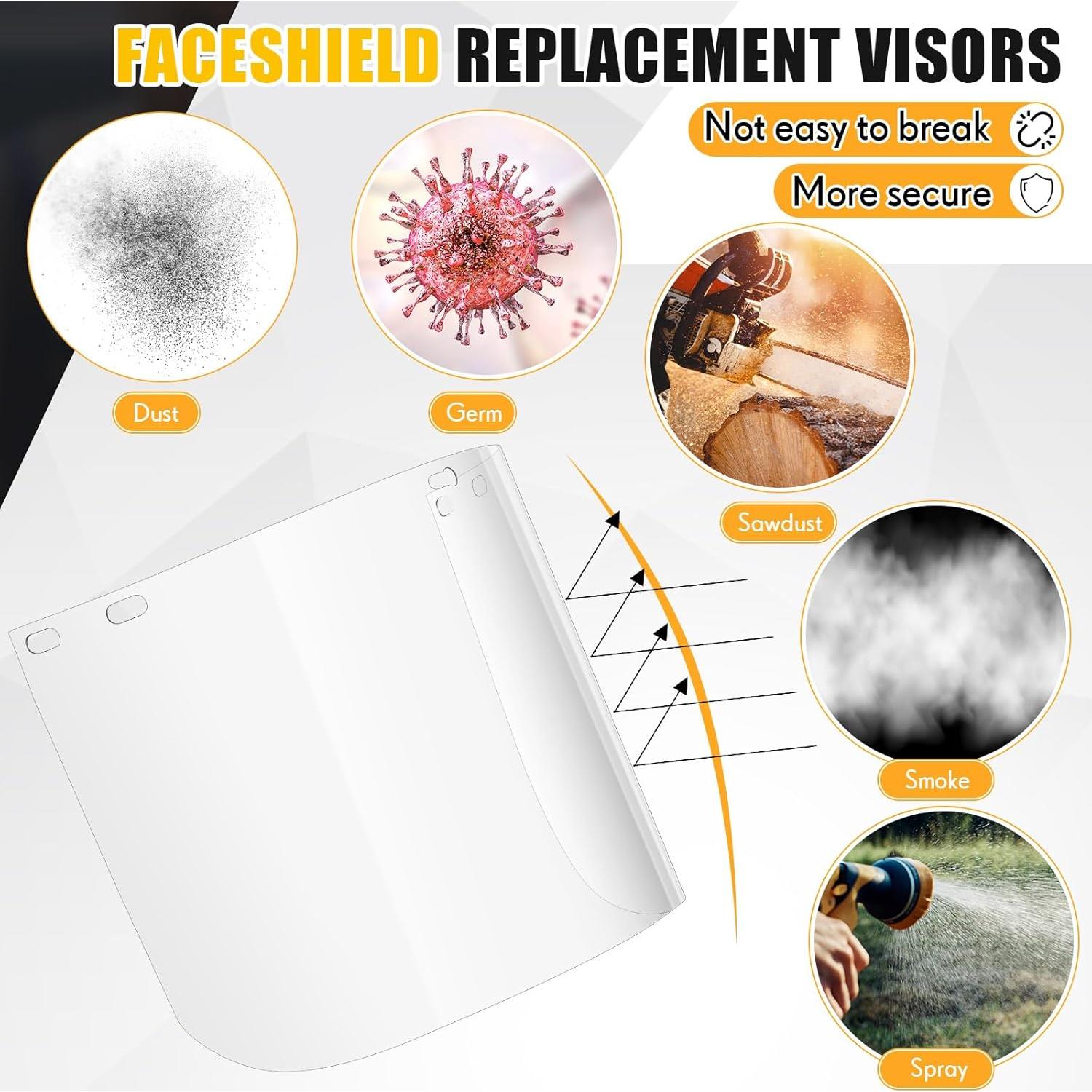 Escudos Faciales de Seguridad Kingdder 6 Pcs 42.9x30 cm PET