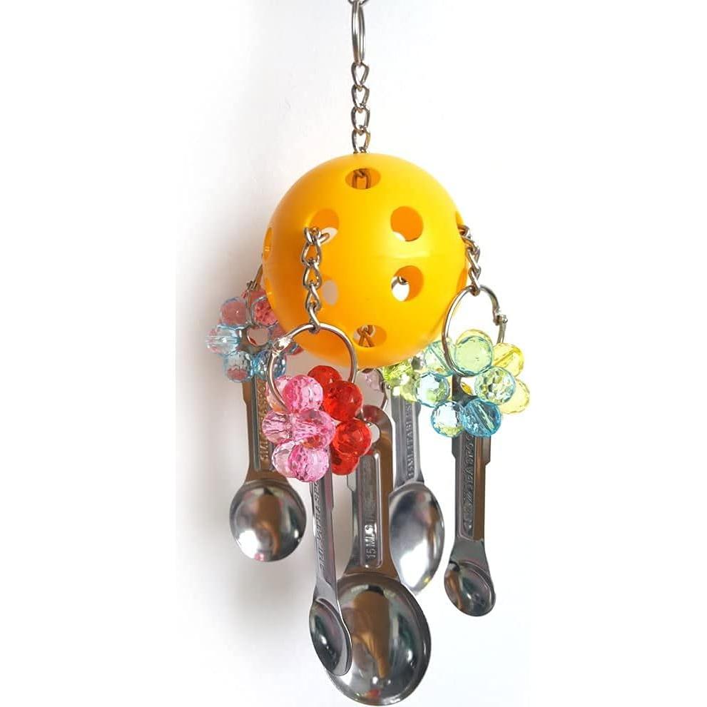 Juguete para Aves Litewood con Cucharas de Metal 28x10cm