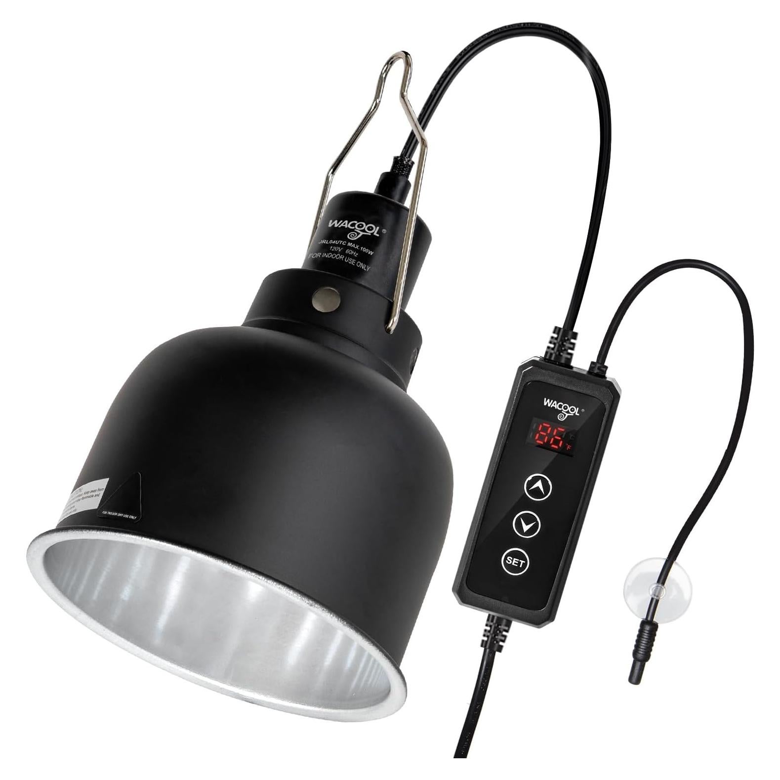 Lámpara de Reptiles WACOOL TERRA con Termostato 13.97 cm