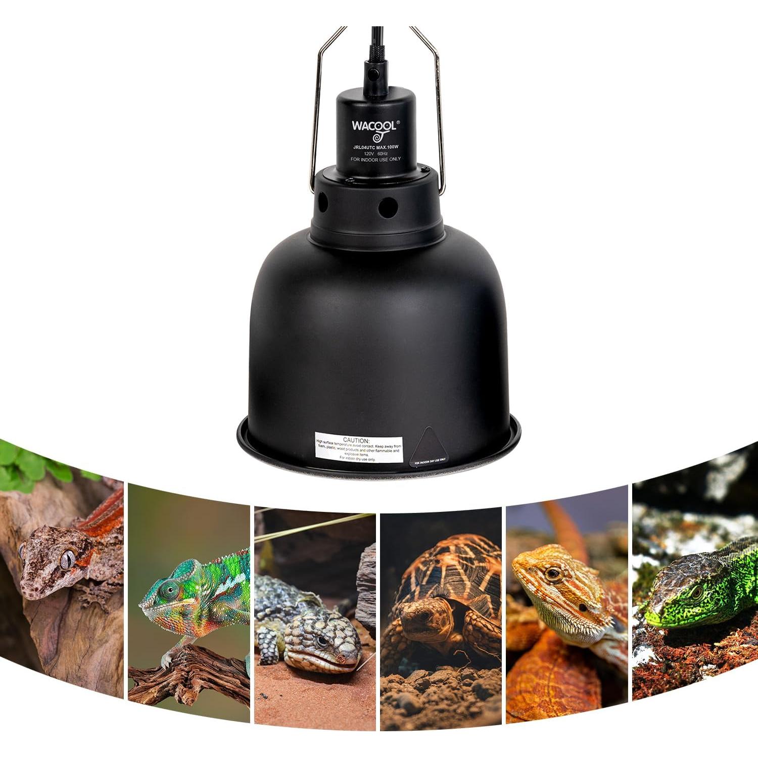 Lámpara de Reptiles WACOOL TERRA con Termostato 13.97 cm