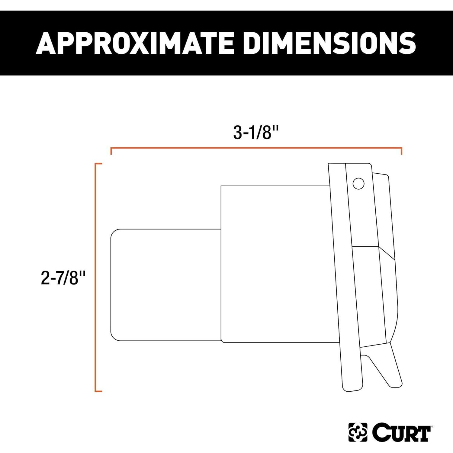 Conector de cuchilla RV 7 vías CURT 55415 para socket USCAR