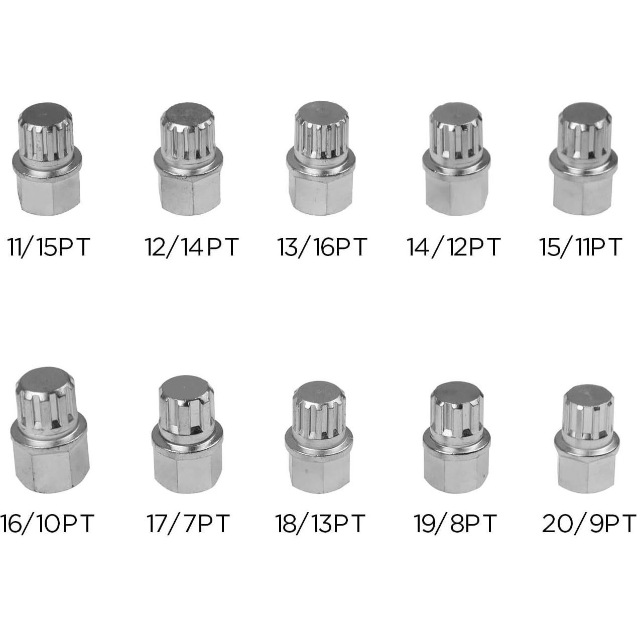 Juego de 10 Tuercas de Seguridad BELEY para Ruedas BMW