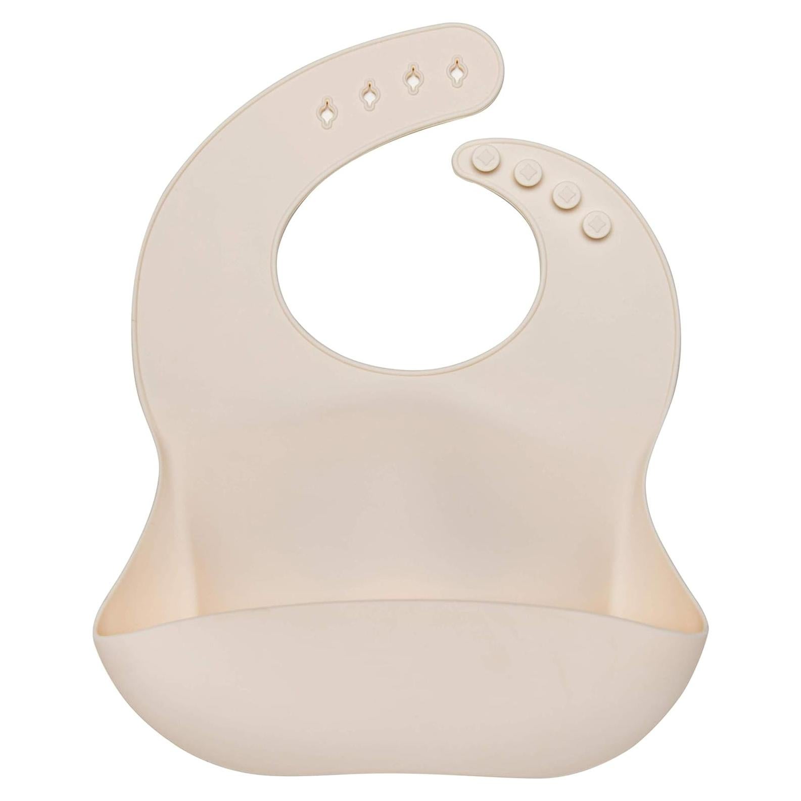 Babero de Silicona Suave Loulou Lollipop Crema de Coco