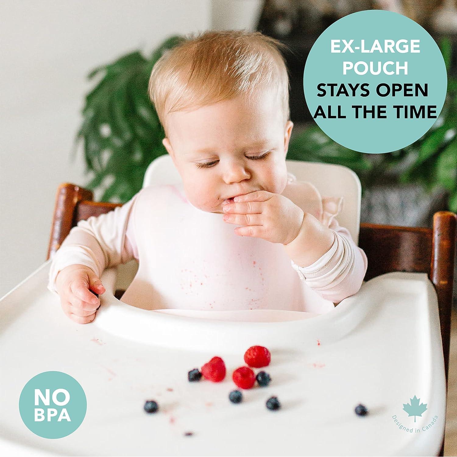 Babero de Silicona Suave Loulou Lollipop Crema de Coco