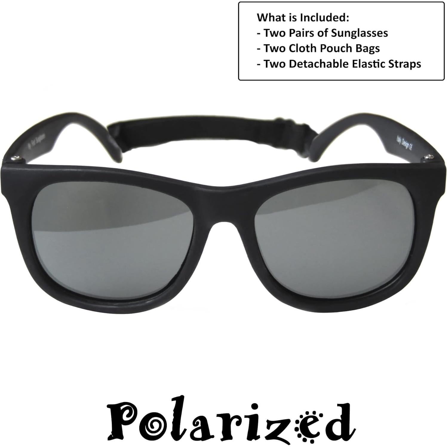 Gafas de Sol Vintage Bebé 0-1 Año Polarizadas 40mm