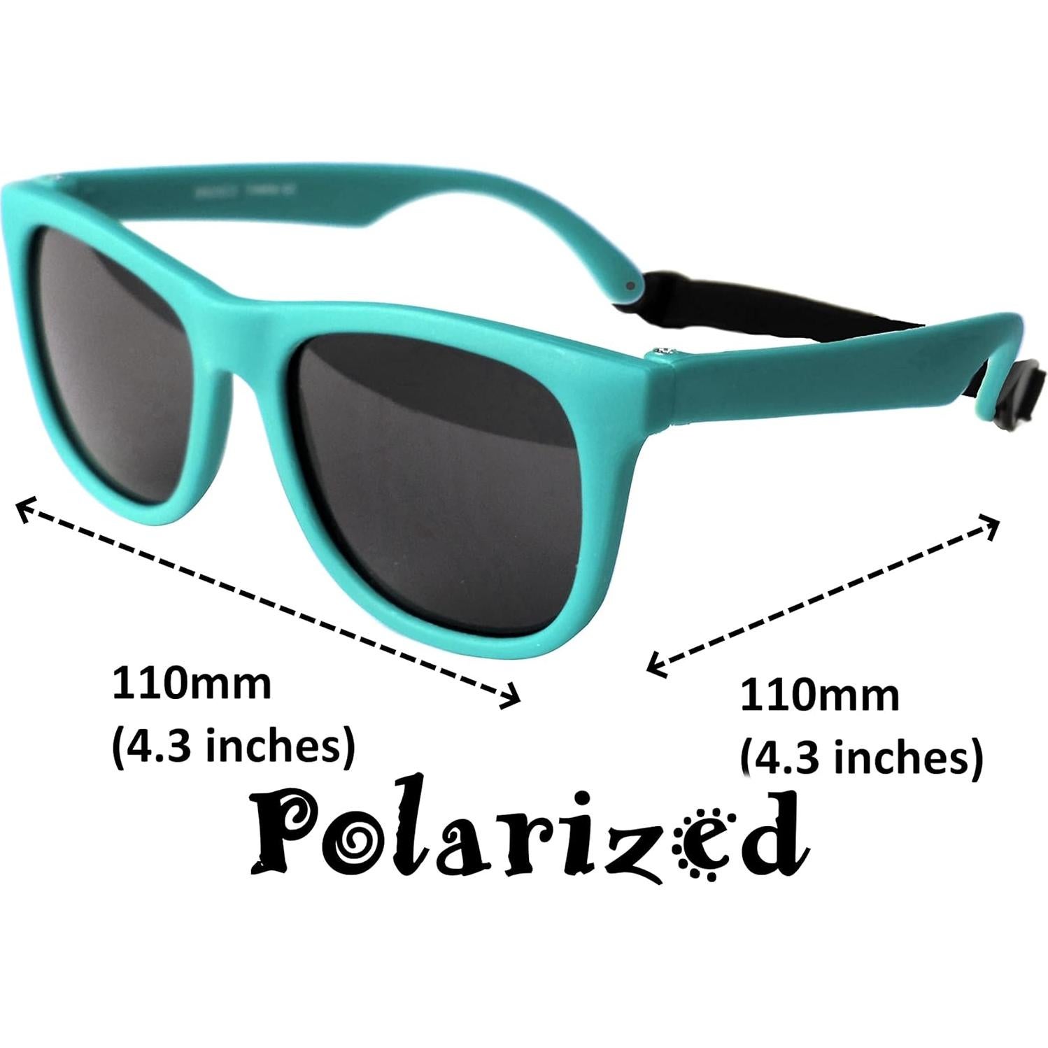 Gafas de Sol Vintage Bebé 0-1 Año Polarizadas 40mm