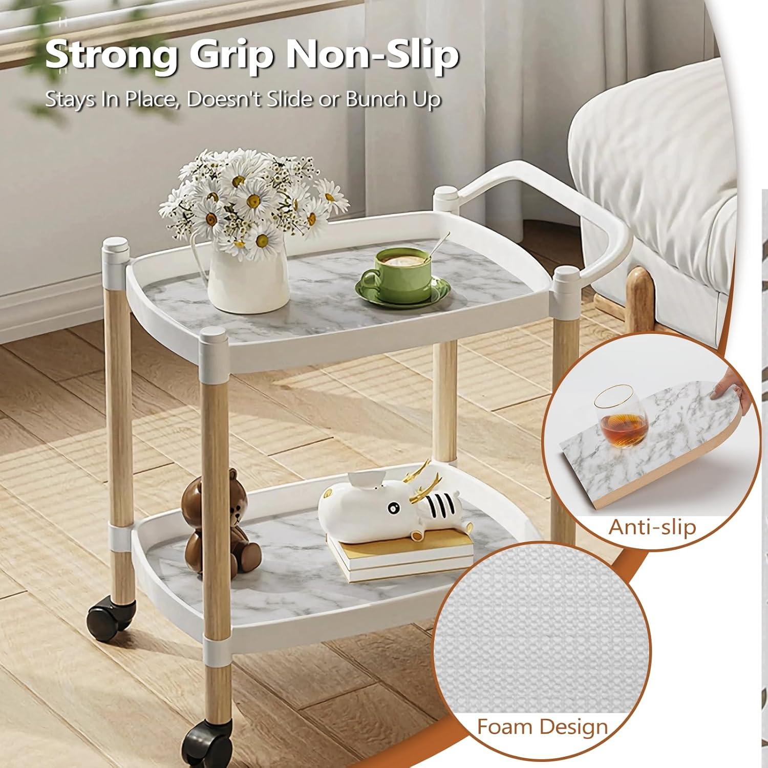 Forro Antideslizante para Cajones CLENAT 30cm x 3m Mármol