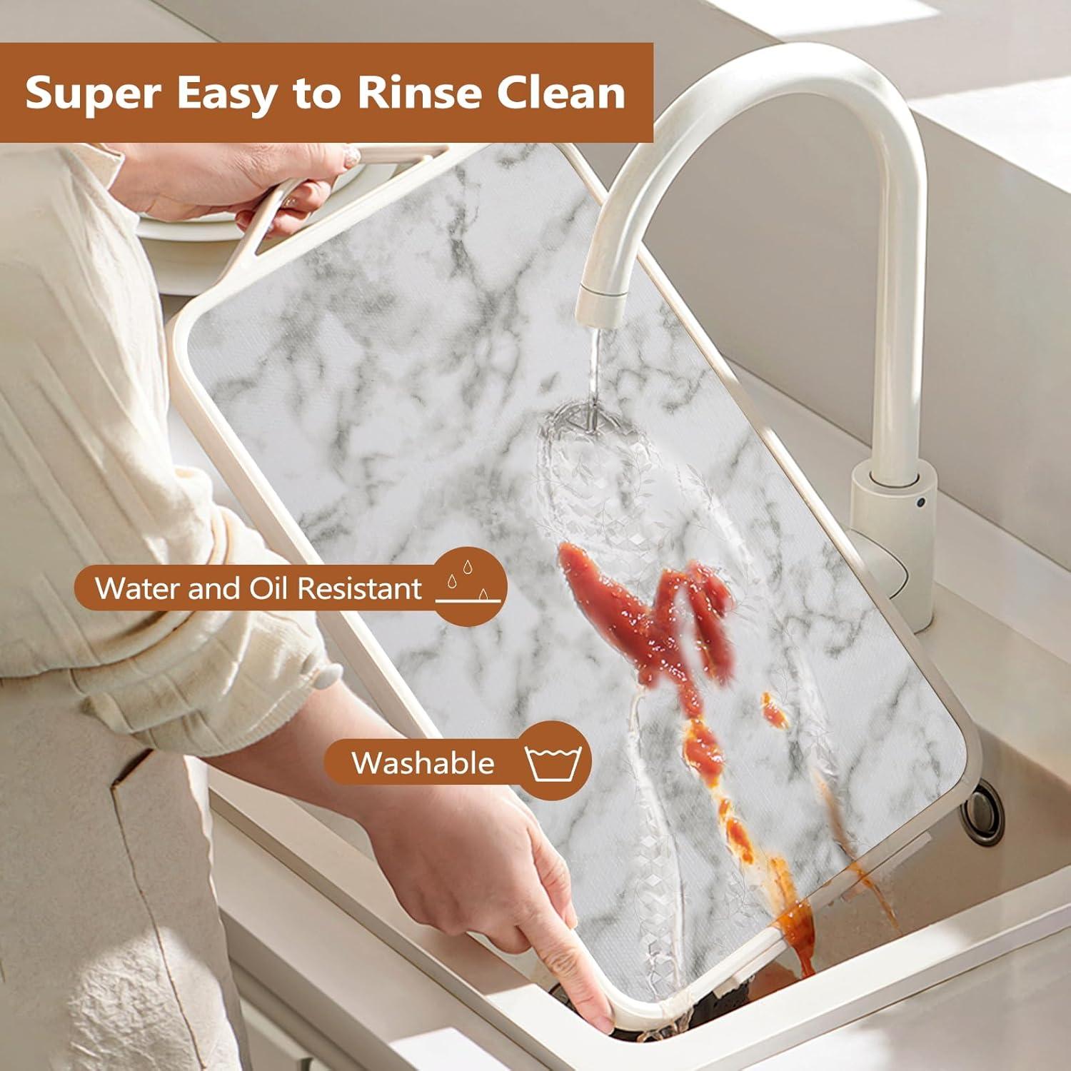 Forro Antideslizante para Cajones CLENAT 30cm x 3m Mármol