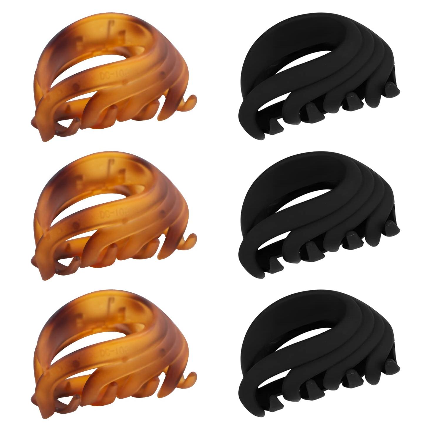 Pinzas de Garra para Cabello Fino MAORULU 6.6 cm Antideslizantes