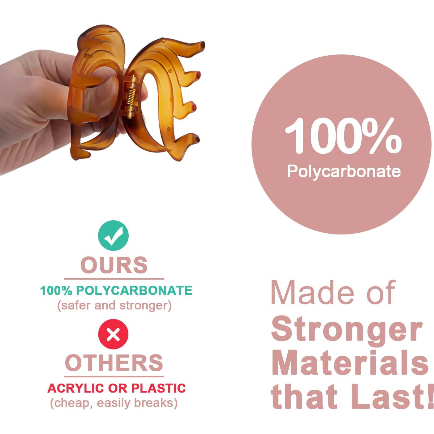 Pinzas de Garra para Cabello Fino MAORULU 6.6 cm Antideslizantes