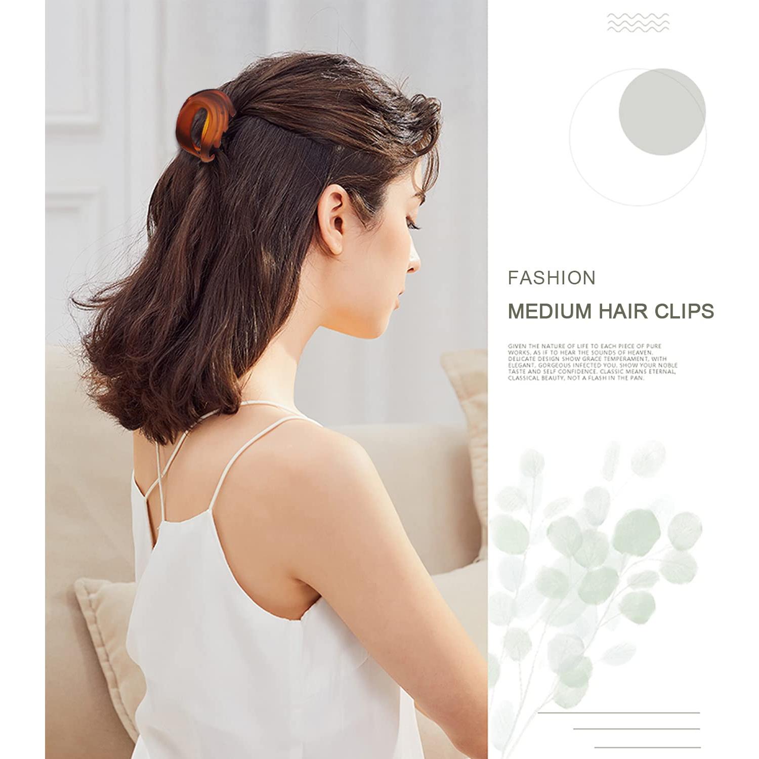 Pinzas de Garra para Cabello Fino MAORULU 6.6 cm Antideslizantes