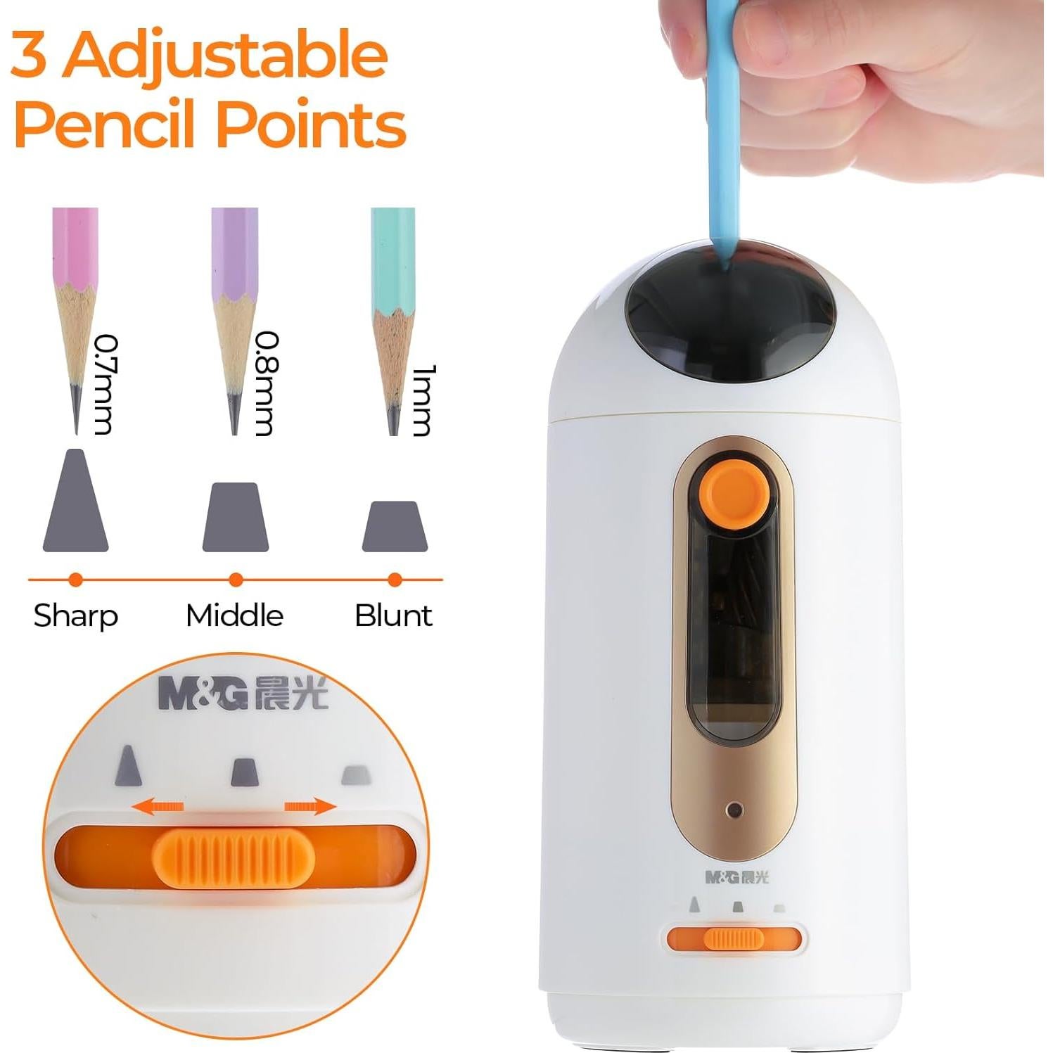 Sacapuntas Eléctrico M&G Astronauta Recargable 6.5-11mm