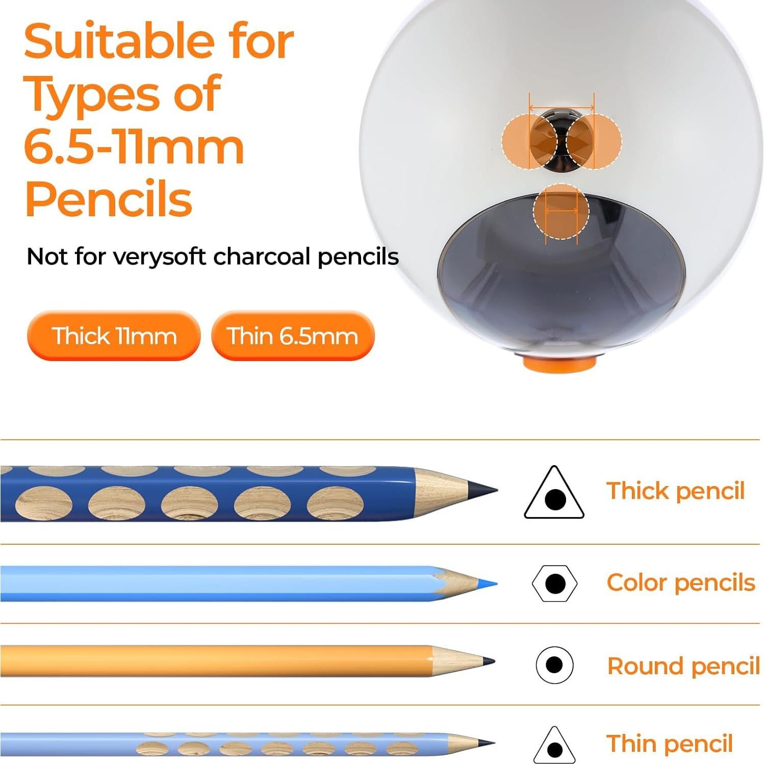 Sacapuntas Eléctrico M&G Astronauta Recargable 6.5-11mm