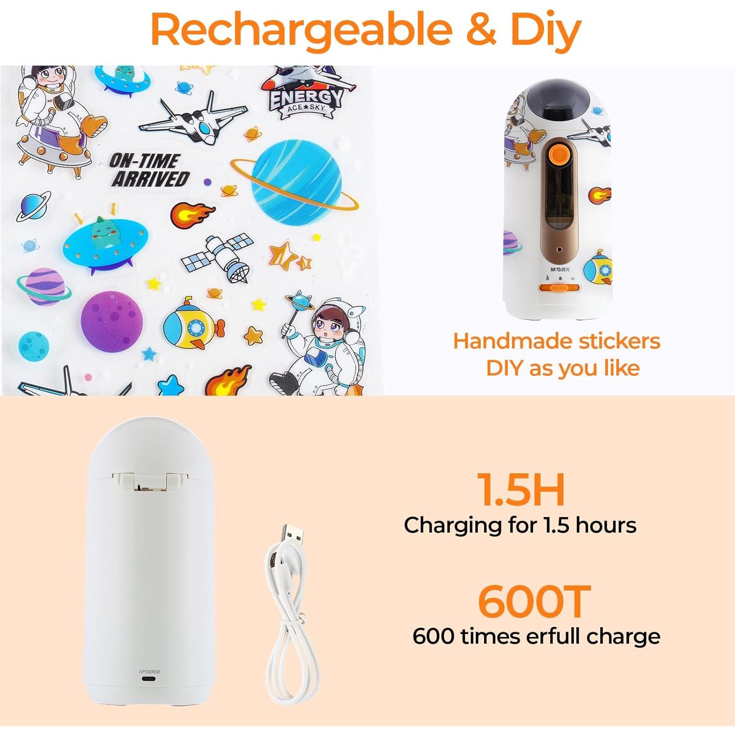 Sacapuntas Eléctrico M&G Astronauta Recargable 6.5-11mm