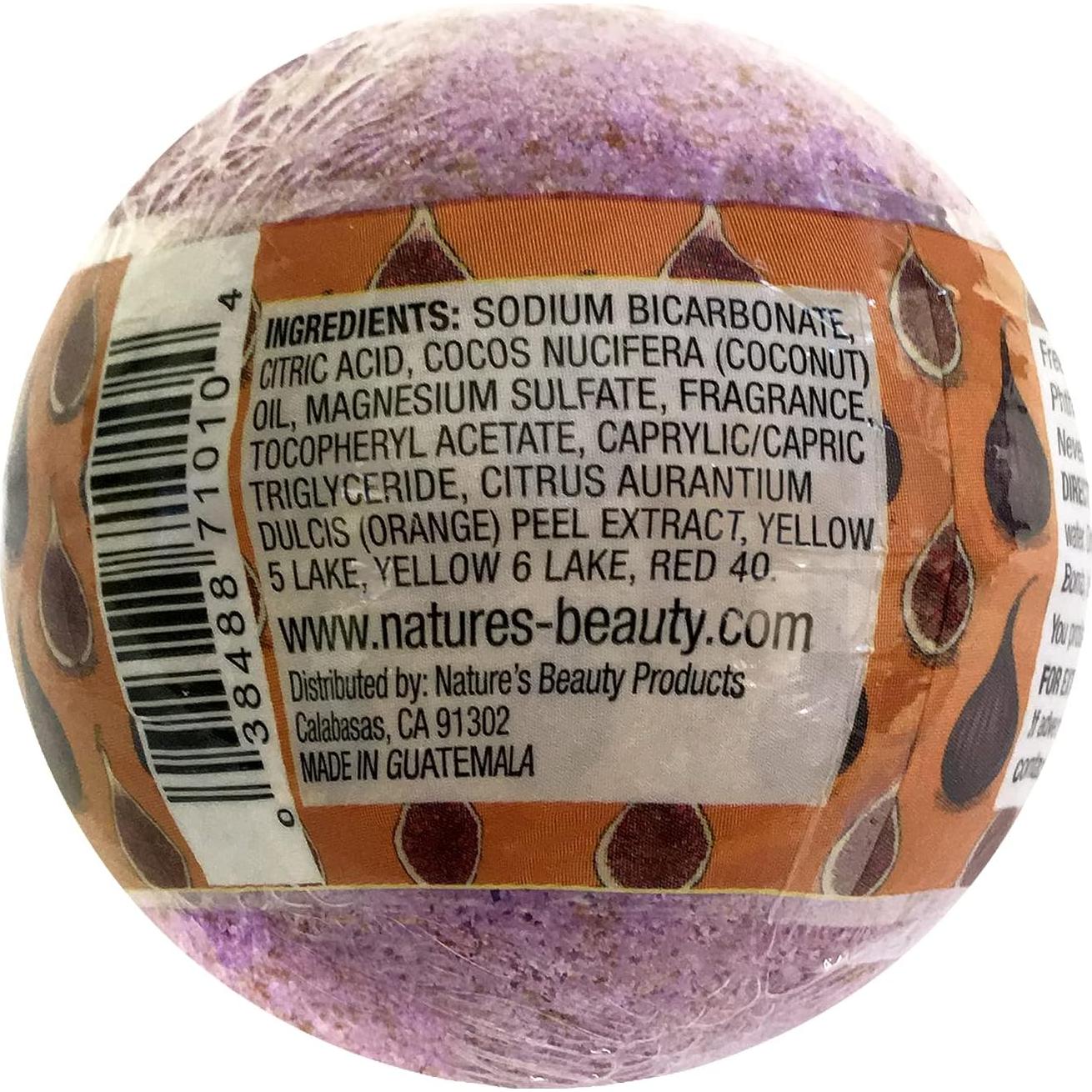 Bomba de Baño Natural Garcoa - Azúcar Moreno y Higo, 130g (4 Pzas)