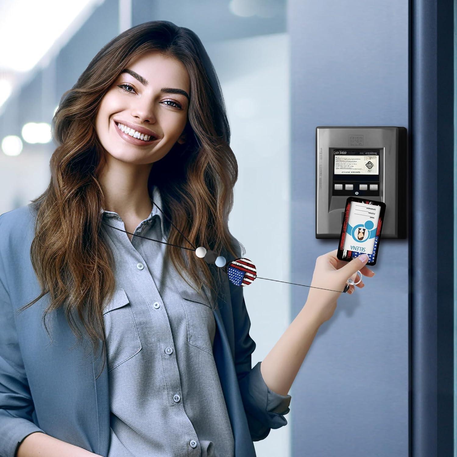 Cinta de Identificación Icycay 4 de Julio con Carrete Retráctil