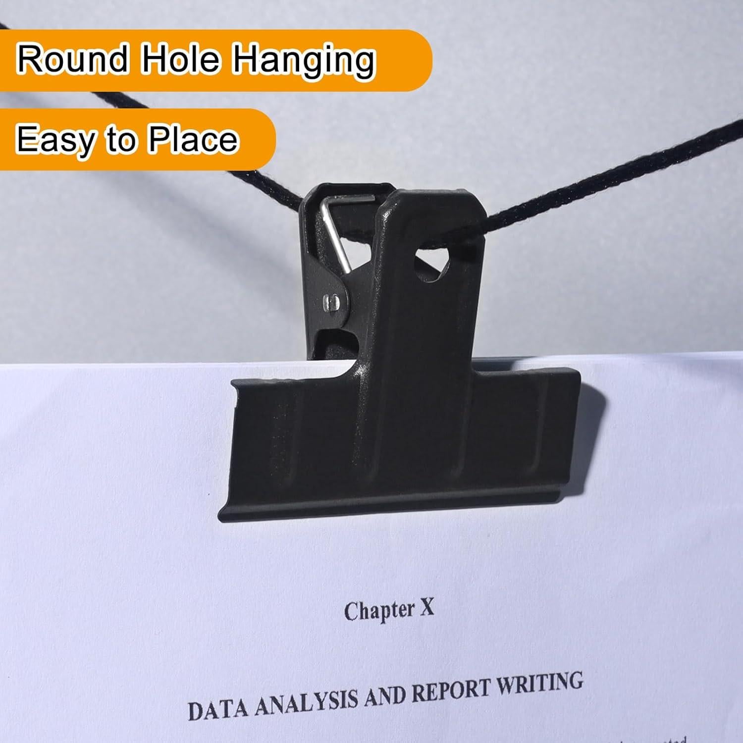 Clips de Carpeta Grandes POERMA 120mm Paquete de 8