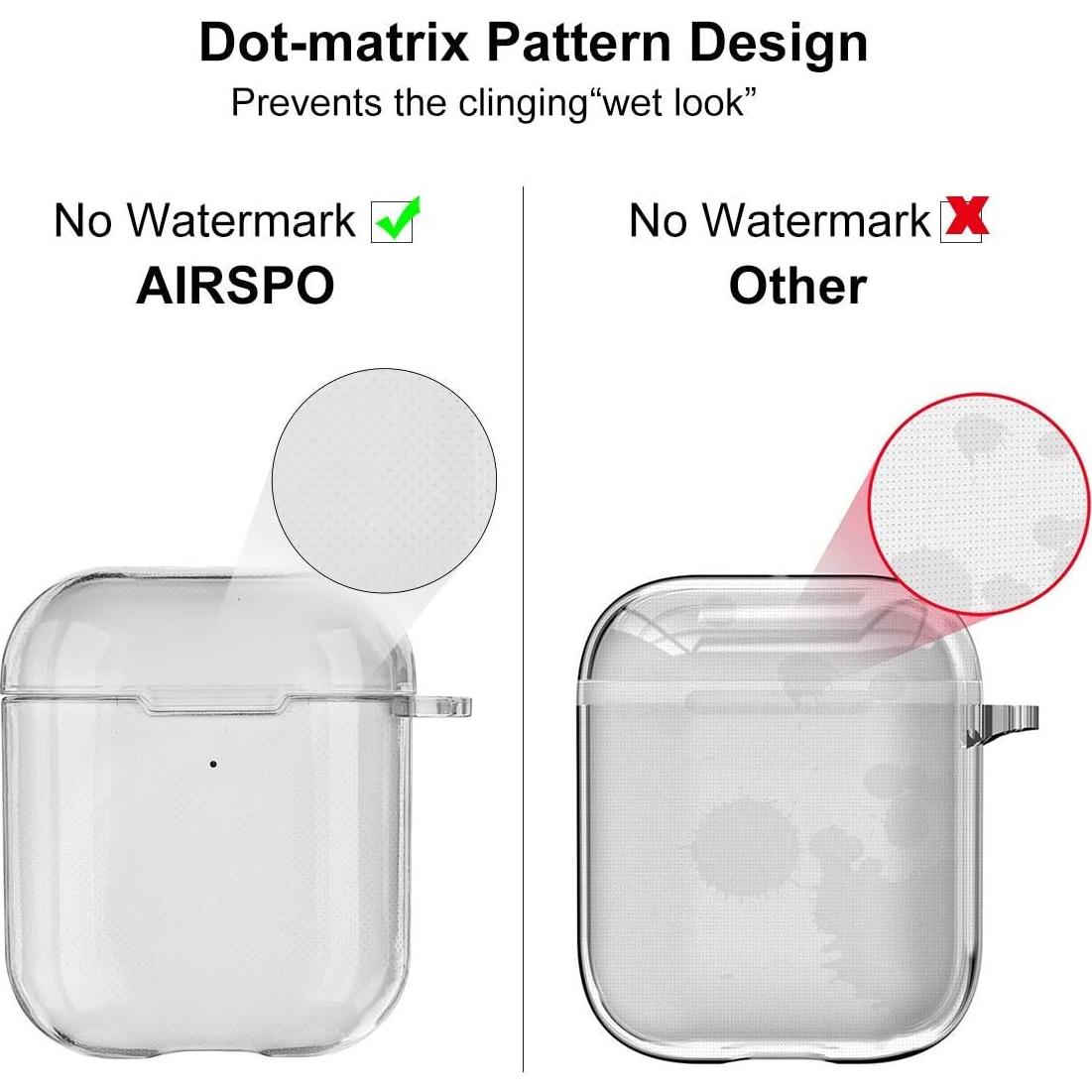 Funda TPU Transparente AIRSPO para AirPods 1/2 con Llavero