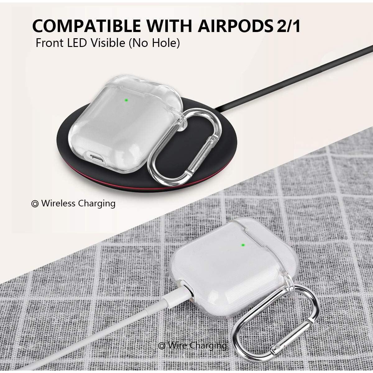 Funda TPU Transparente AIRSPO para AirPods 1/2 con Llavero