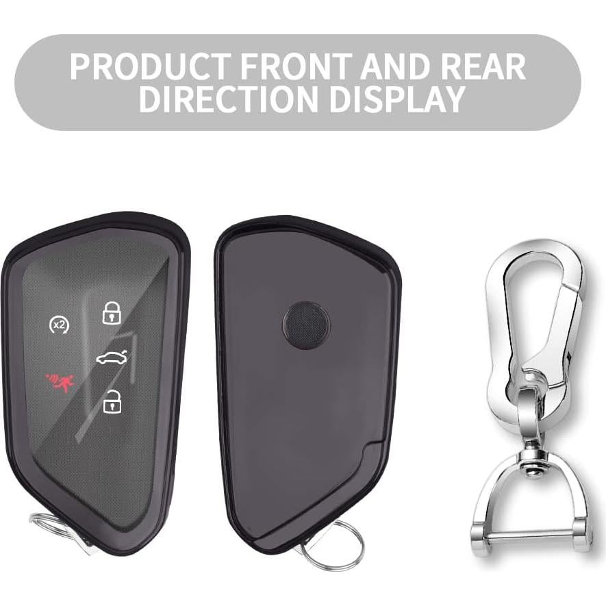 Funda de Llave QBUC para Volkswagen ID.4 Golf GTI - Negro